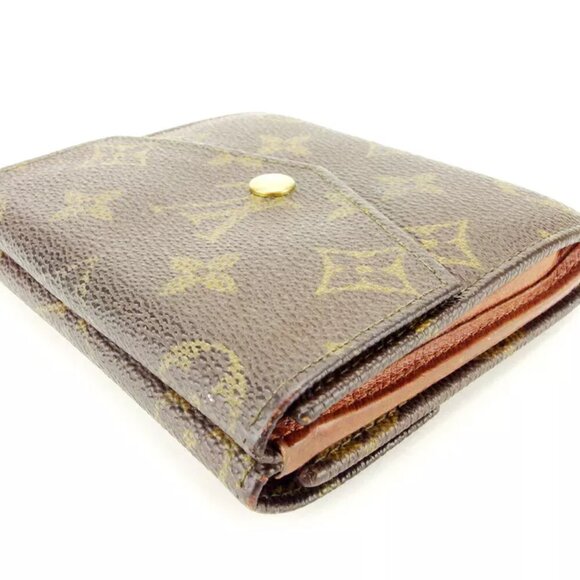 Louis Vuitton W Hook Wallet Monogram Beige Monogram Canvas Authentic USED T10339 - Picture 6 of 8